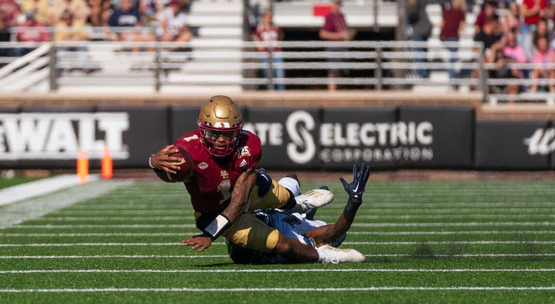 Thomas Castellanos, pictured above, has thrown for 11 touchdowns this season. (Chris Ticas / Heights Editor)
