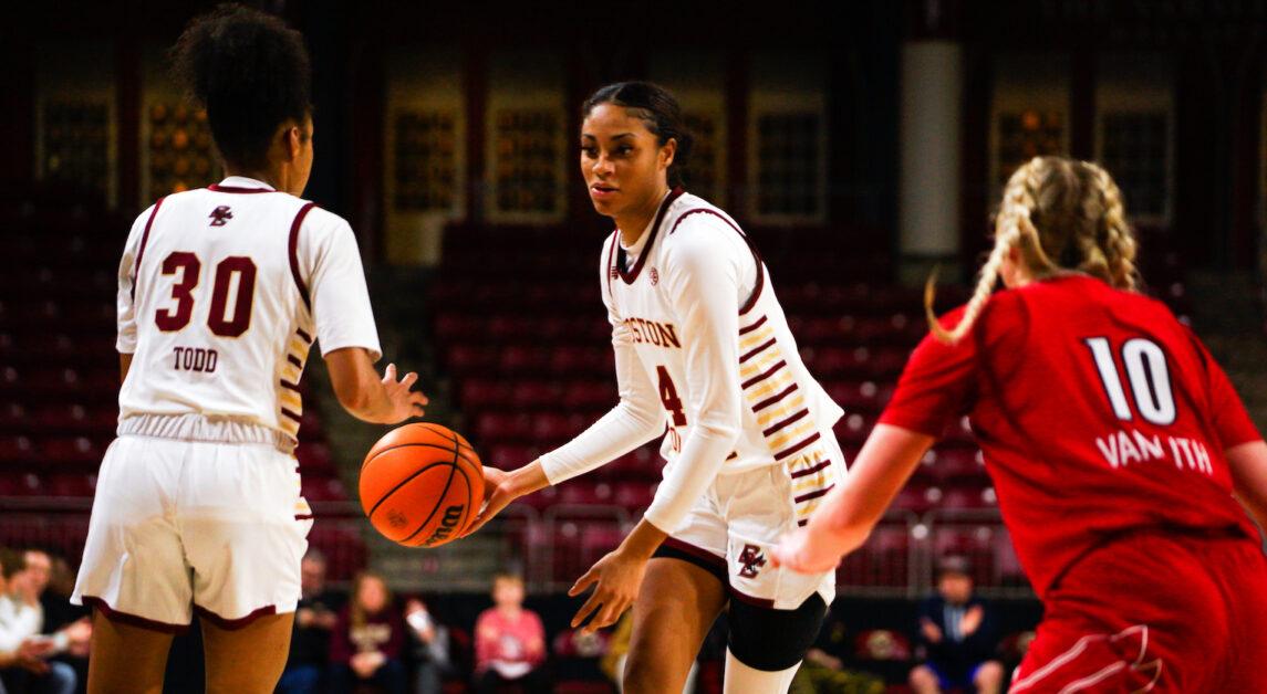 JoJo Lacey, pictured above, averaged 10 points and 4.7 rebounds per game last season. (Nicole Wei / Heights Staff)