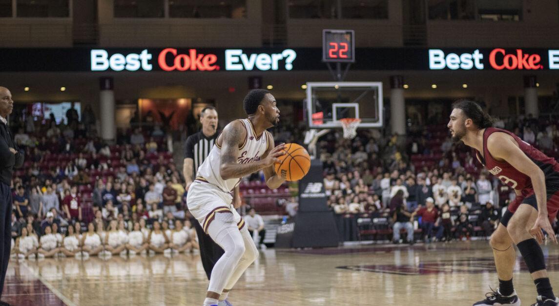 Quinten Post and Claudell Harris Jr. totaled 46 points in BC's win. (Callie Oxford / Heights Editor)