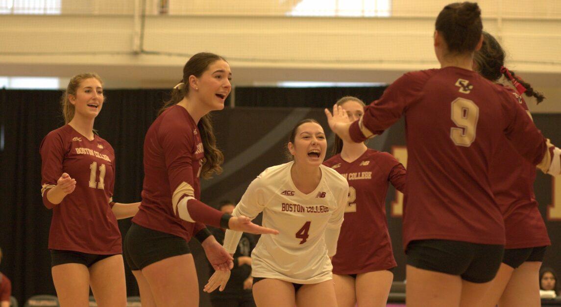 BC totaled 38 kills compared to Syracuse's 26. (Owen Bienen / Heights Staff)