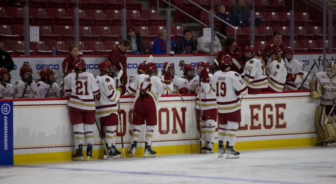 Sammy Smigliani and Caroline Goffredo each recorded two goals in the game. (Emily Ahern / Heights Staff)