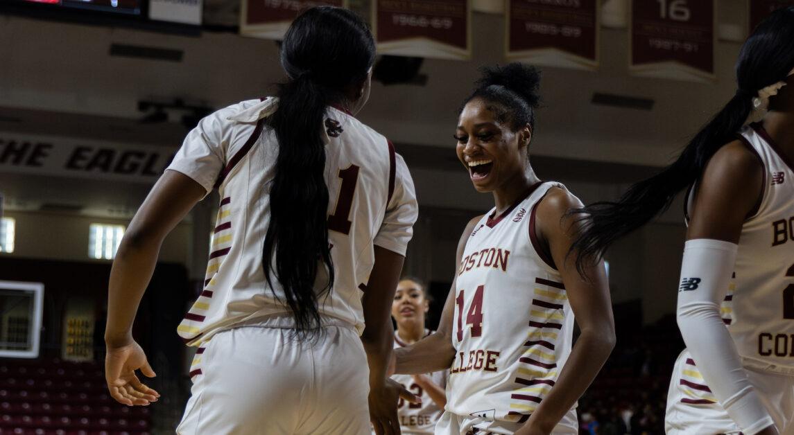 Five Eagles scored double-digit points in the win. (Kellen Davis / Heights Staff)