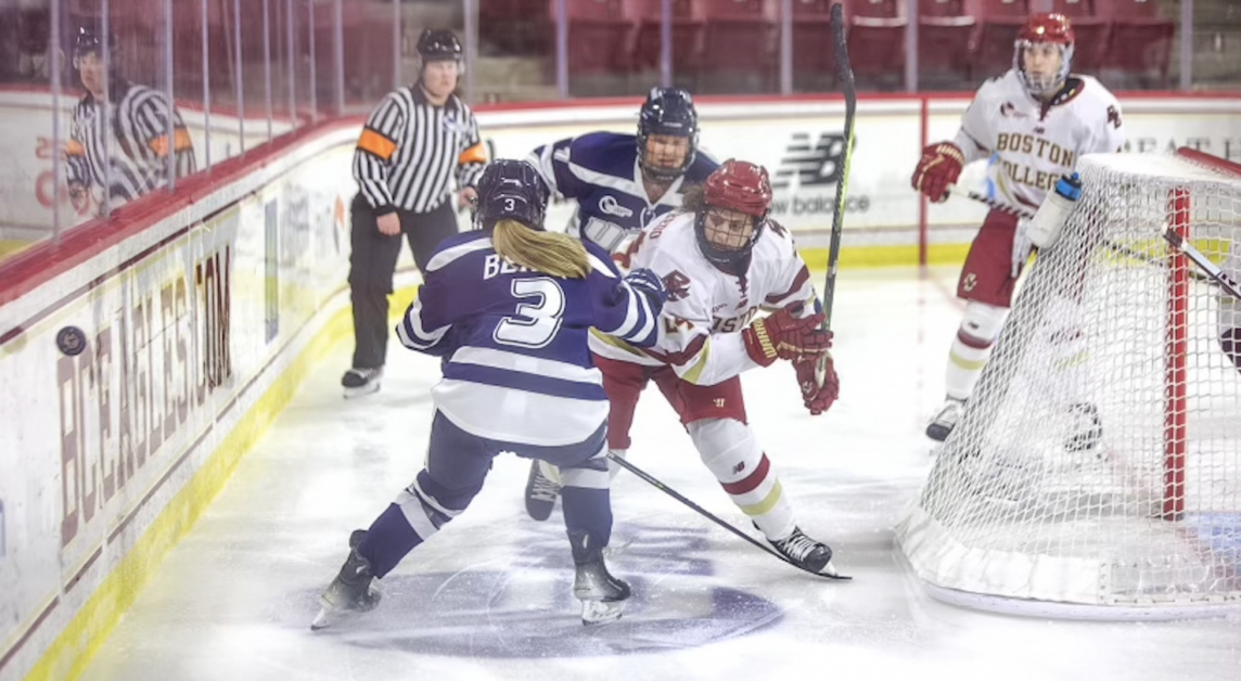 In the first goal of the matchup, Sammy Taber tallied her 12th goal of the season. (Grace Liu / Heights Staff)