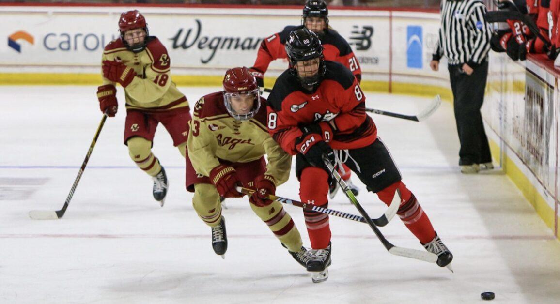 BC's loss to Northeastern marks its eighth-straight against the Huskies. (Sarah Fleming / Heights Staff)