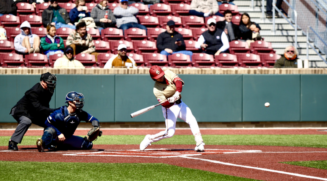 Kyle Wolff tallied four RBIs in the win. (Aditya Rao / Heights Staff) 
