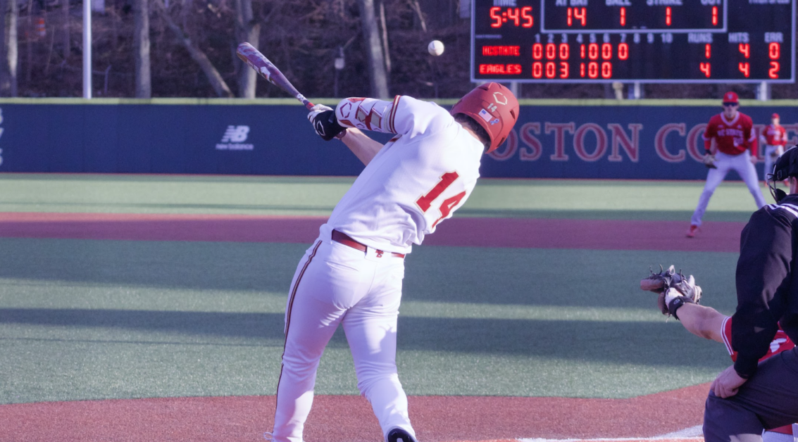 Vince Cimini’s grand slam accounted for all four BC runs. (Alina Chen / Heights Staff) 
