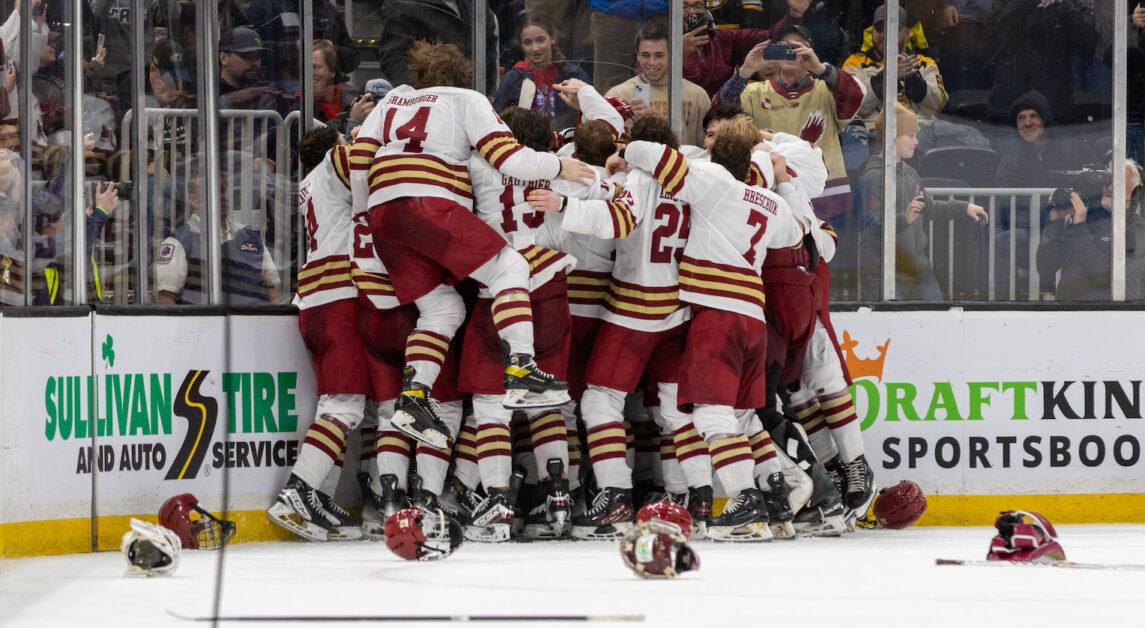 BC advances to its first Frozen Four since 2016. (Kellen Davis / Heights Staff)