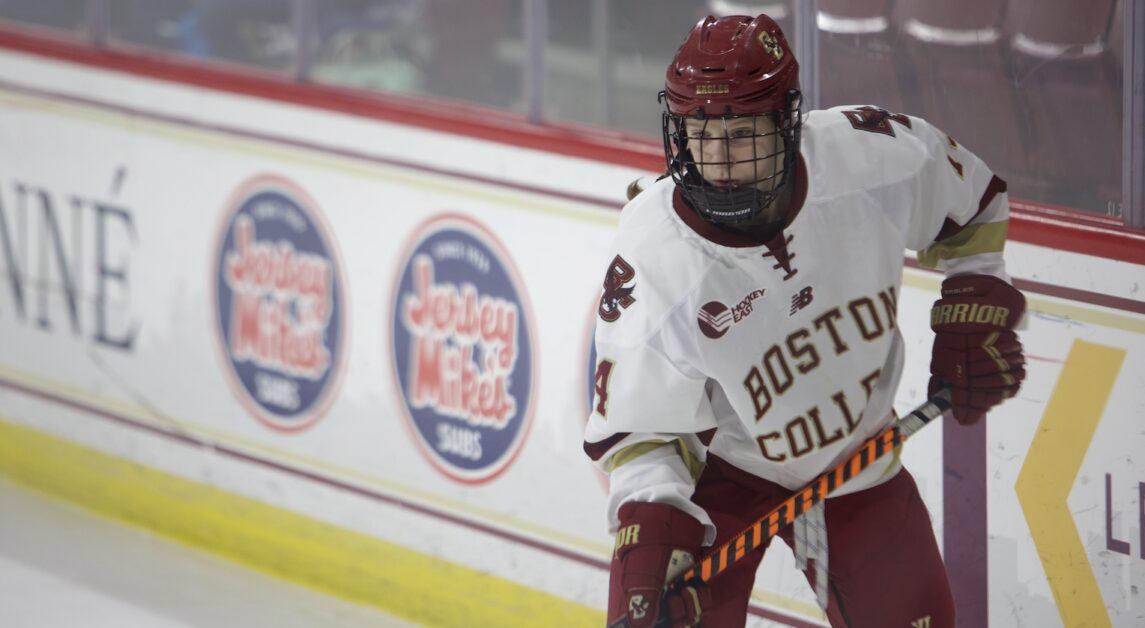 Sammy Taber, pictured, scored the winning goal for BC. (Grace Liu / For The Heights)