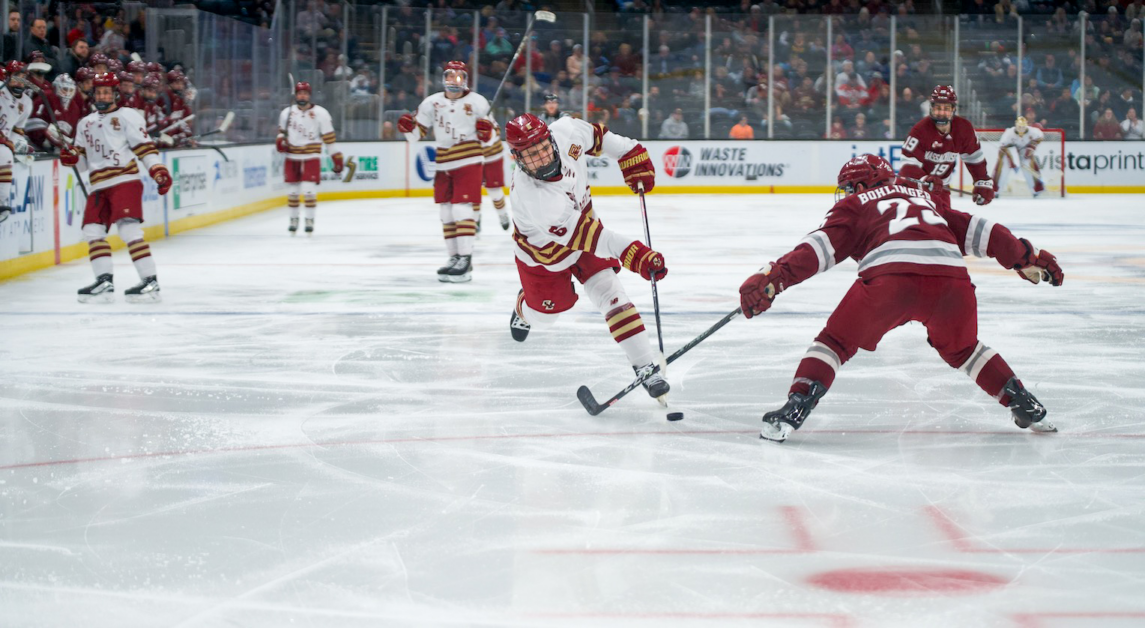 Eleven players tallied points in BC’s win. (Paul Criado / Heights Staff)