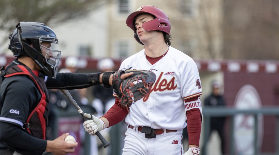 Both teams were held scoreless in the first three innings. (Kellen Davis / Heights Staff)