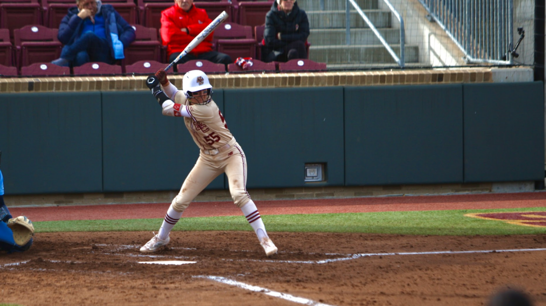 Nicole Giery, pictured, leads the Eagles in runs with nine. (Aditya Rao / Heights Staff) 