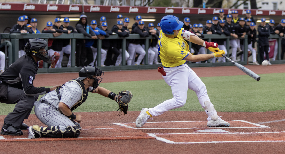 In the Eagles' Friday matchup against the No. 14 Demon Deacons, BC scored only one run in the bottom of the fifth inning. (Kellen Davis / Heights Staff)
