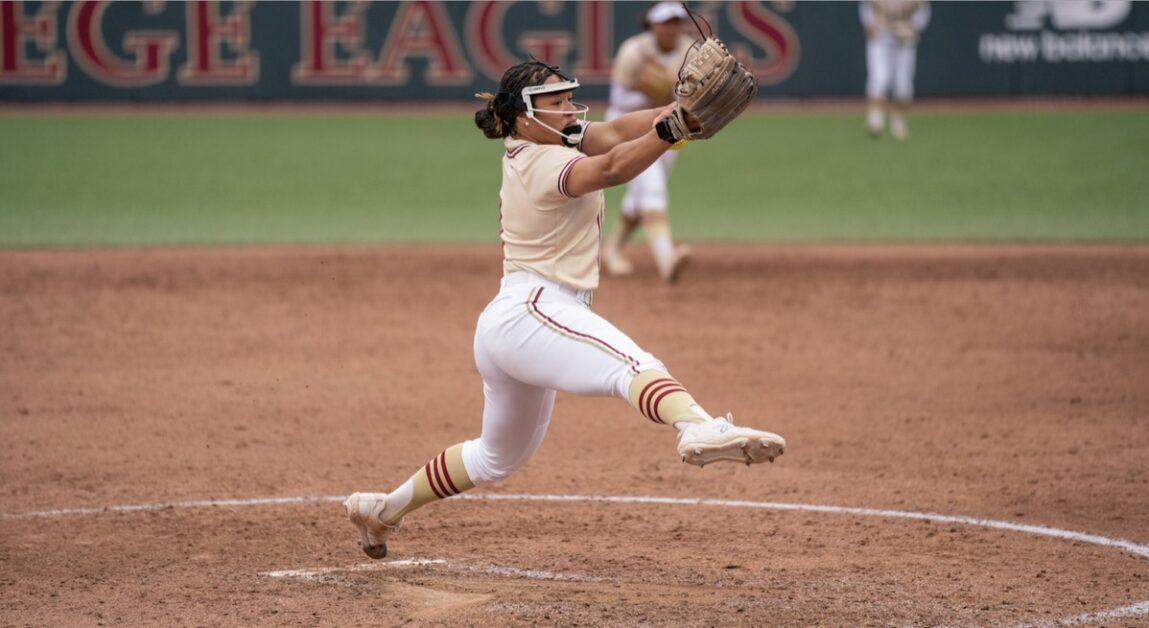 Halie Pappion, pictured, earned the shutout win for the Eagles. (Chris Ticas / Heights Editor)