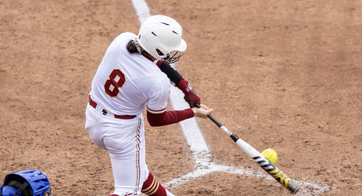 In BC baseball's matchup against No. 16 Virginia Tech, the game ended in the fifth inning because of the ten-run rule. (Kellen Davis / Heights Staff)