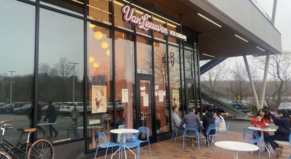 The new location is Van Leeuwen’s first in the Boston area. (Laney McAden / Heights Editor)