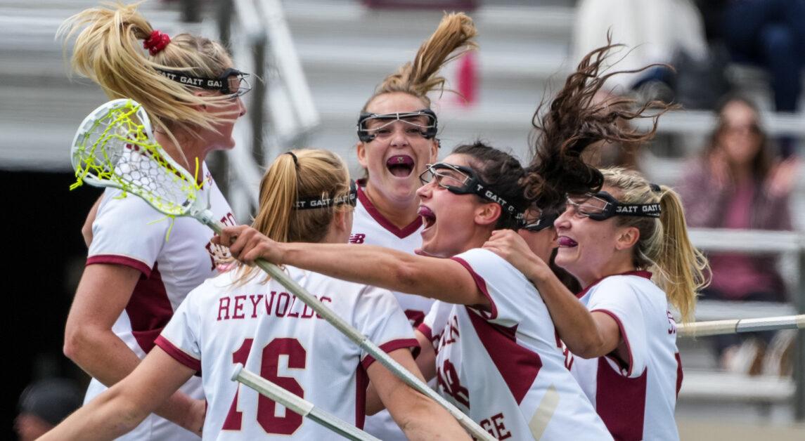 Six different Eagles scored three or more goals in BC’s win. (Photo Courtesy of Meg Kelly)