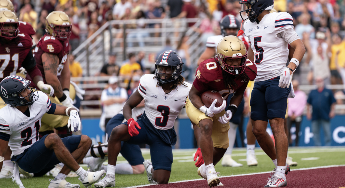 BC is ranked for the first time since 2018 after Saturday's win against Duquesne. (Chris Ticas / Heights Editor)