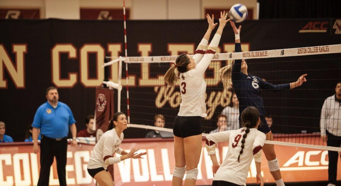 In Boston College volleyball's tournament, the Eagles went 1–2 on the weekend. (Callie Oxford / Heights Editor)