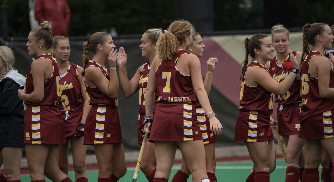Of BC's six goals in its matchup against BU, five of them came from different scorers. ( Paul Criado / Heights Staff)