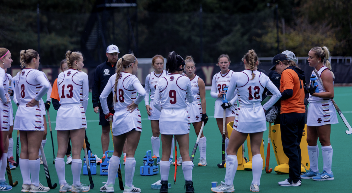 In BC's matchup against North Carolina, the Tar Heels tied two strokes. (Trishna Condoor / Heights Staff) 