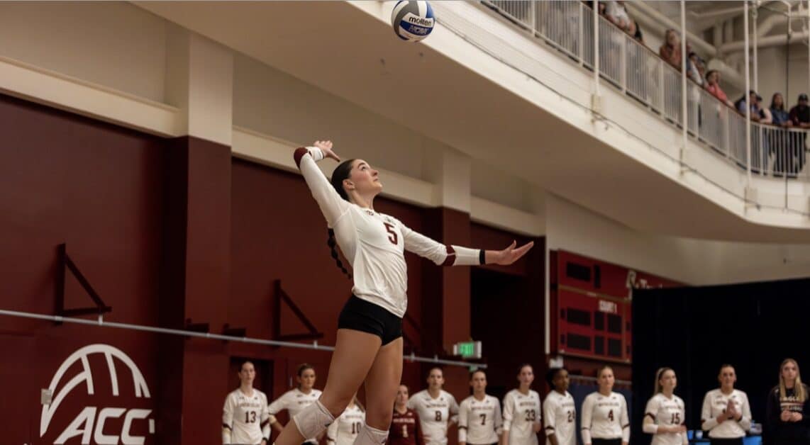 Compared to FSU's 63 kills, the Eagle's tallied 59 kills in the matchup. (Sarah Fleming / Heights Editor)
