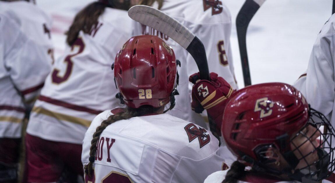 While BC did win the matchup, Clarkson tallied 44 shots on goal compared to BC's 31 shots. (Chris Ticas / Heights Editor)