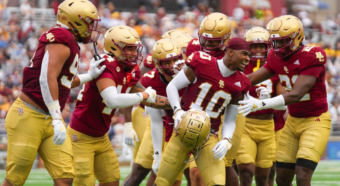 BC enters its matchup against Virginia Tech with a 4–2 record. (Chris Ticas / Heights Staff)