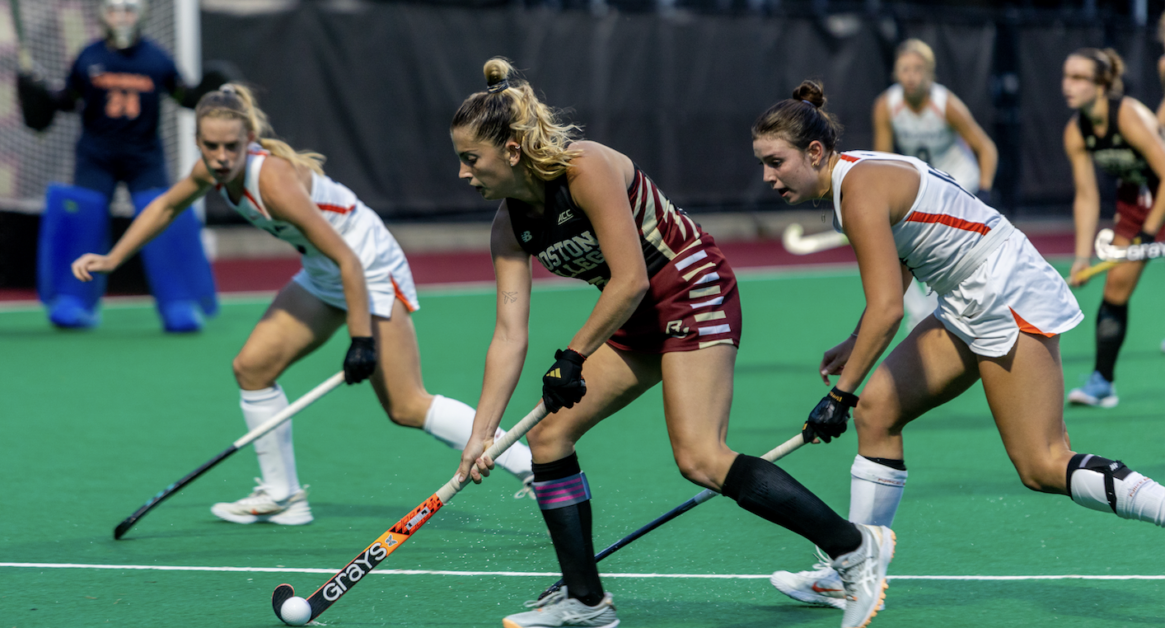 Despite the Eagles tallying four more corner penalties and five more shots in the final 10 minutes of the game, BC was still unable to score. (Sarah Fleming / Heights Editor)