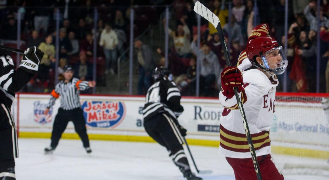 Ryan Leonard scored two goals in the final minute of play. (Sarah Fleming / Heights Editor)