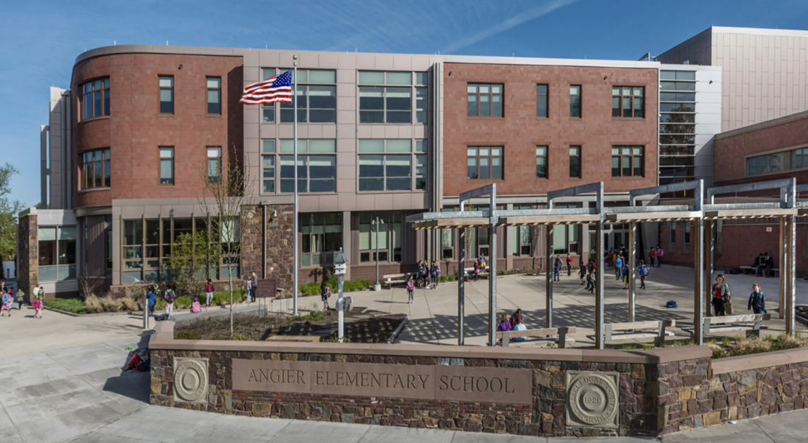 Angier was one of nine Massachusetts schools to receive the award this year. (Courtesy of Peter Vanderwarker)