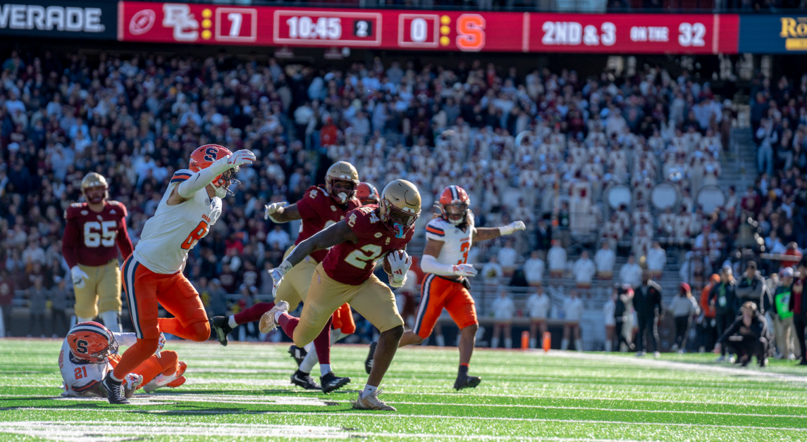McDonald rushed for 133 yards on 15 carries. (Emily Ahern / Heights Editor) 