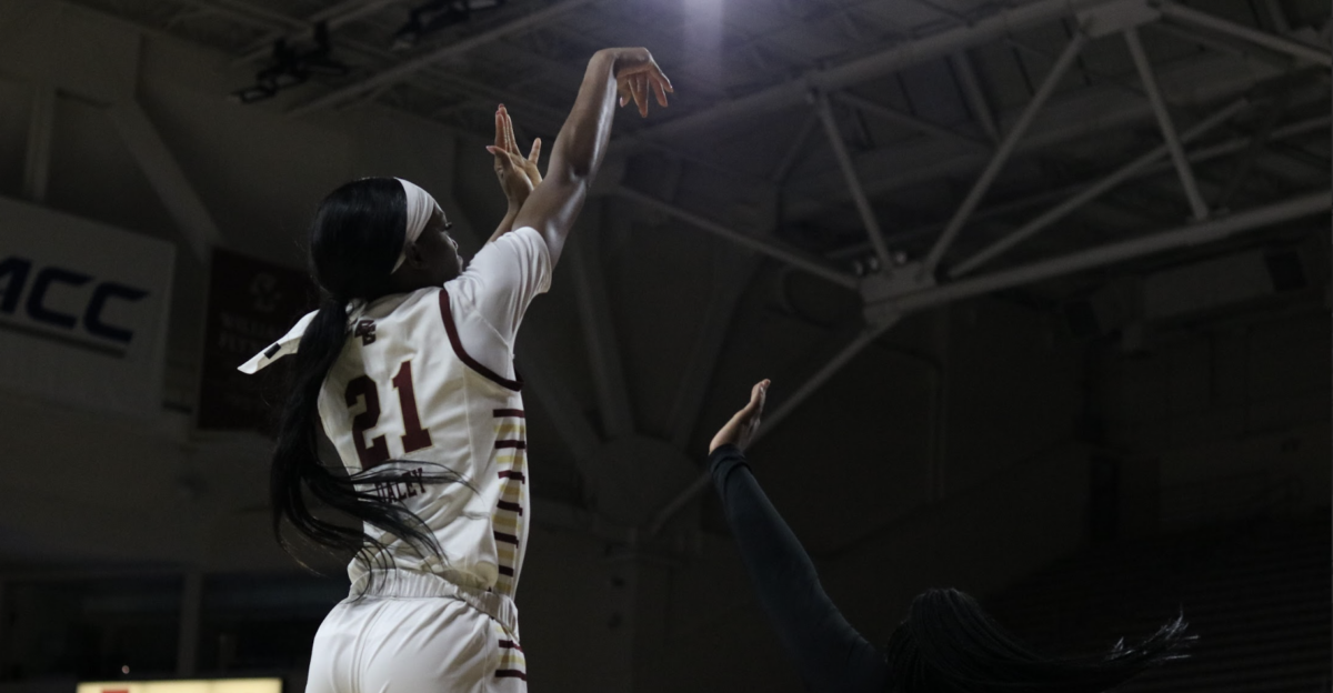 Andrea Daley, pictured, scored a team-high 19 points in the win. (Sarah Fleming / Heights Editor) 