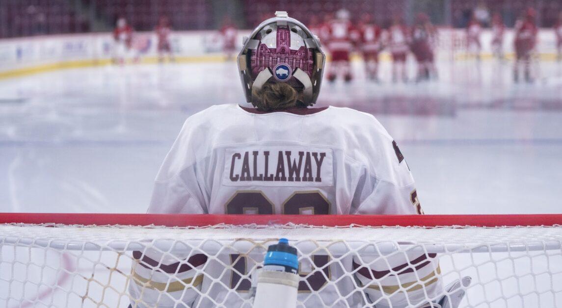 Bailey Callaway tallied 25 saves in BC’s loss. (Chris Ticas / Heights Editor)