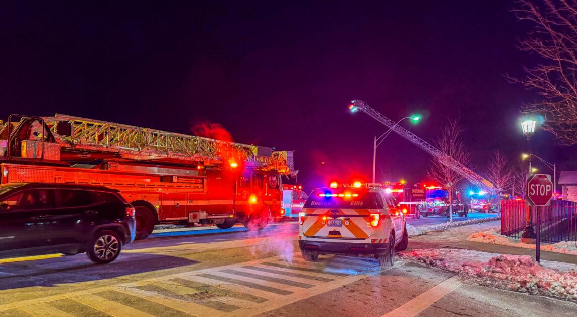 Police and Firefighters Respond to False Report of Car on Ice at Chestnut Hill Reservoir 