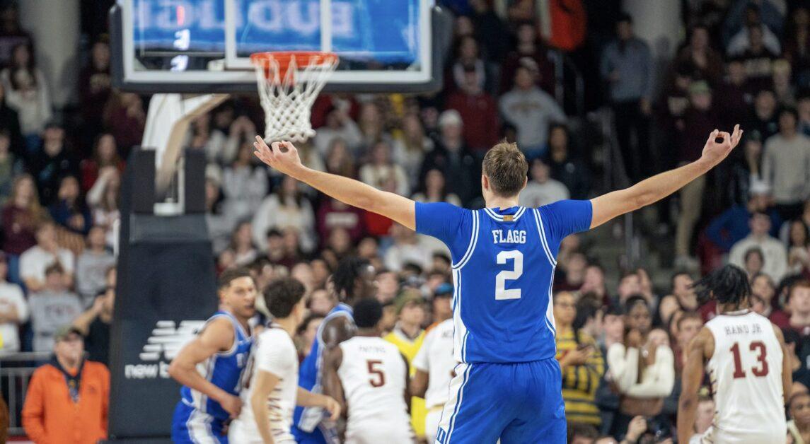 Cooper Flagg, pictured, scored 28 points in BC’s loss. (Emily Ahern / Heights Editor)