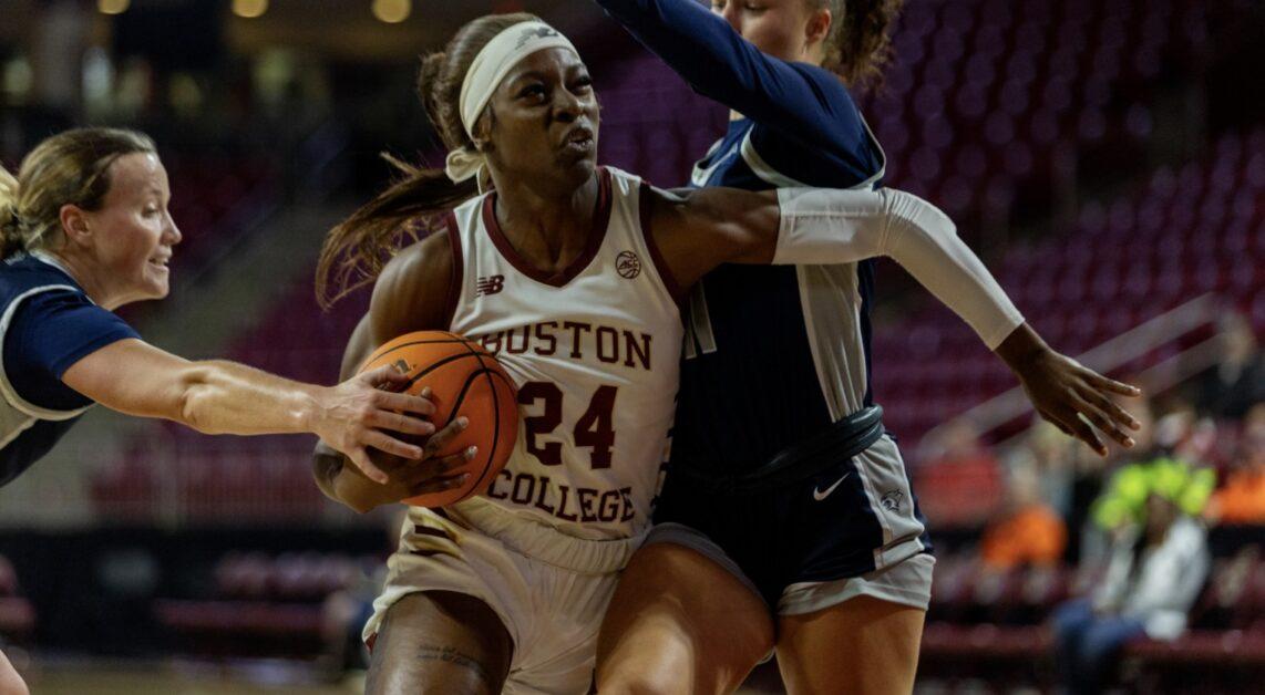 Waggoner (pictured) contributed eight points against her former school. (Sarah Fleming / Heights Editor)