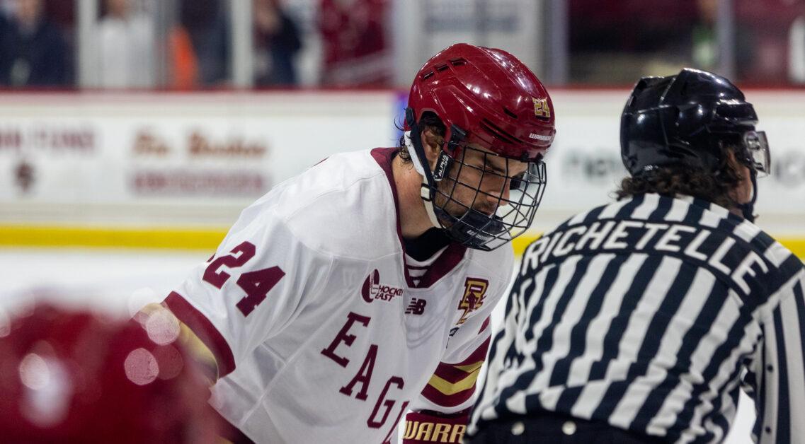 Gasseau, pictured, potted his 12th and 13th goals of the season. (Sarah Fleming / Heights Editor)