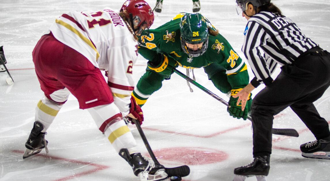 BC is second in Hockey East as the regular season comes to a close. (Yamari Santillan / Heights Editor)