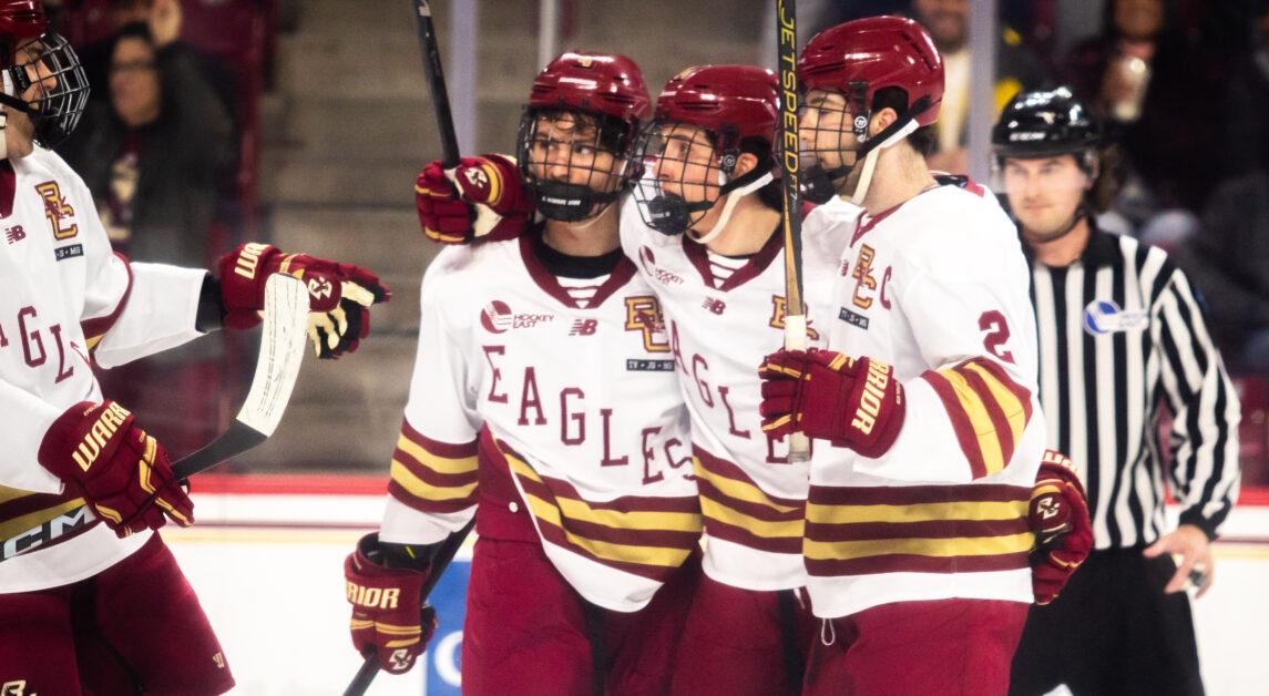 BC outshot the Minutemen by a combined 33 shots in the two-game, home-and-home series over the weekend.(Yamari Santillan / Heights Staff)