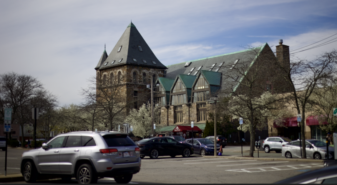 The new plaza will clear 16,000 square feet, removing roughly one-fifth of the parking lot. (Genevieve Morrison / Heights Editor)