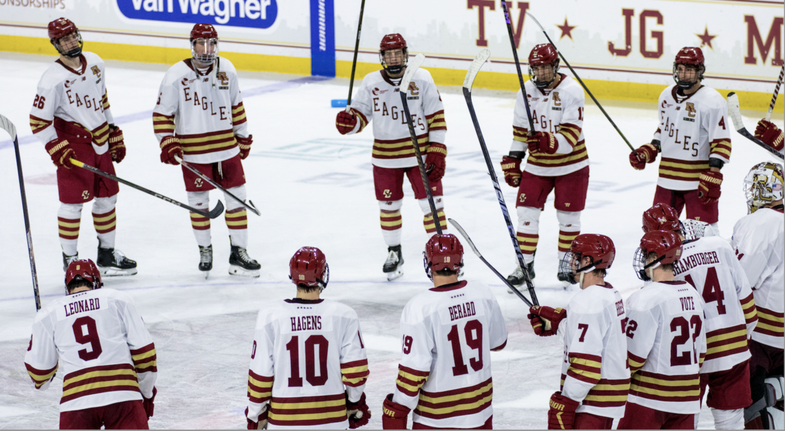 BC is currently 26–7–2, and with a win on Friday, the Eagles would play against either Providence or Denver on Sunday. (Sarah Fleming / Heights Editor)