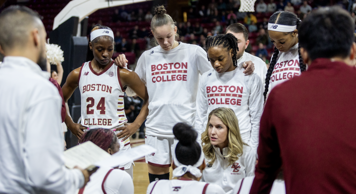 Just seven Eagles suited up for their game against Villanova. (Sarah Fleming / Heights Editor)