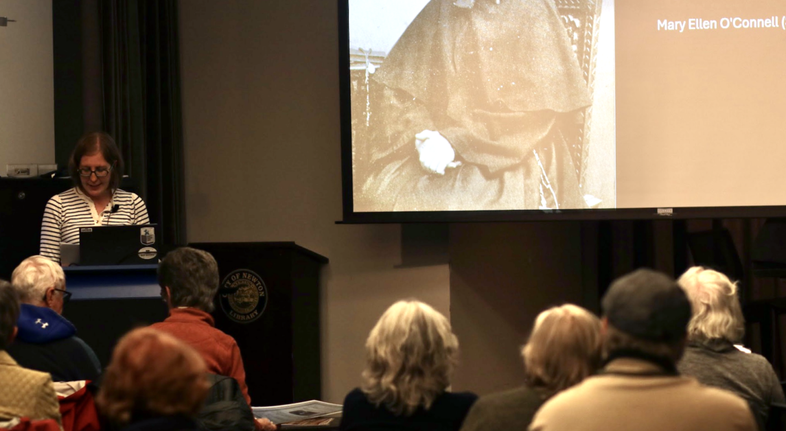 The Burns Library at Boston College showcased its Irish archives in Newton. (Sunderya Ulziibold / Heights Staff)