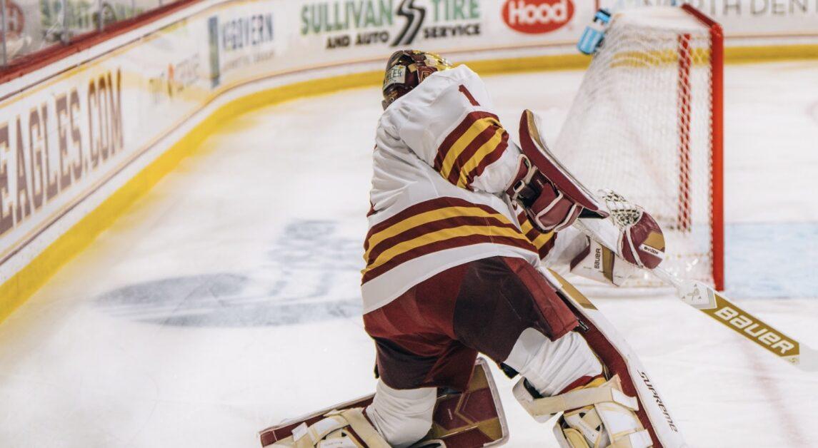 Perreault netted the only goal of the game for BC. (Henry Hurd / Heights Staff) 