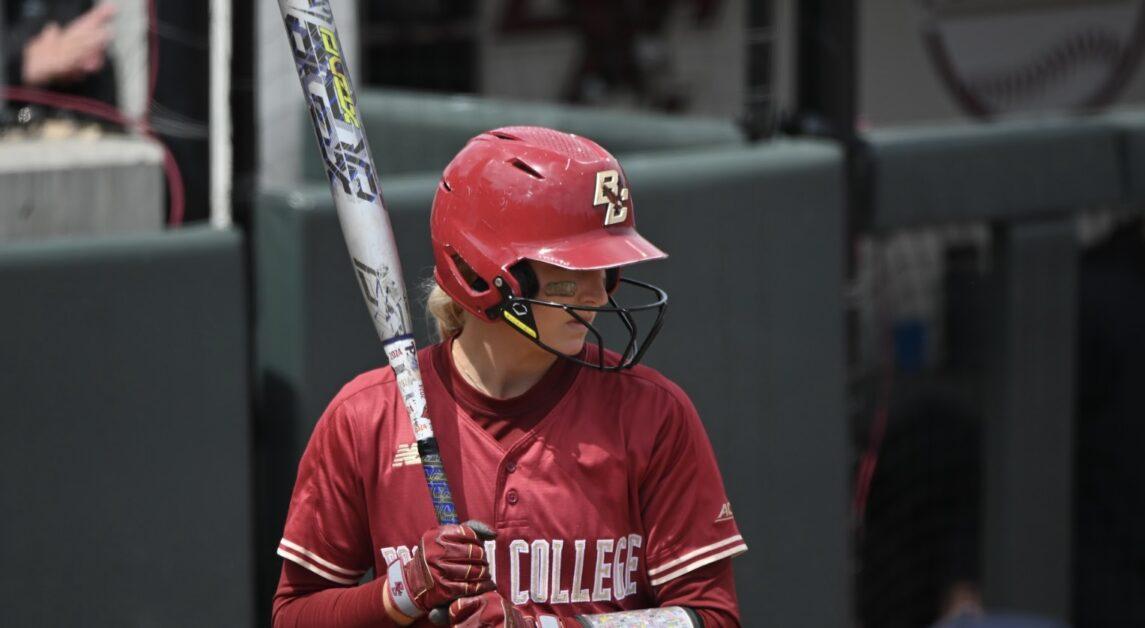 Janis Espinoza hit a homer for BC’s only run of the game. (Paul Criado / Heights Staff)