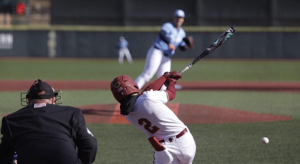 The Eagles drew three walks and posted five hits in their seven-run eighth inning. (Sarah Fleming / Heights Editor)