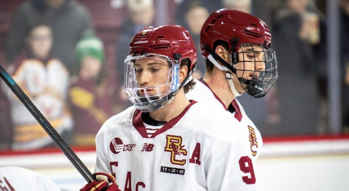 BC outshot Denver 15–2 in the final period, but could not notch a goal in the third period of its loss. (Yamari Santillan / Heights Staff)