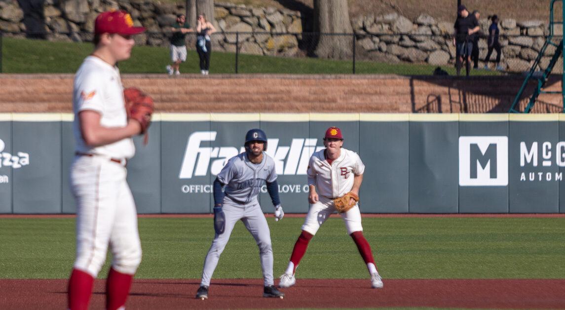 BC used eight different pitchers in Tuesday's matchup. (Emily Ahern / Heights Staff)