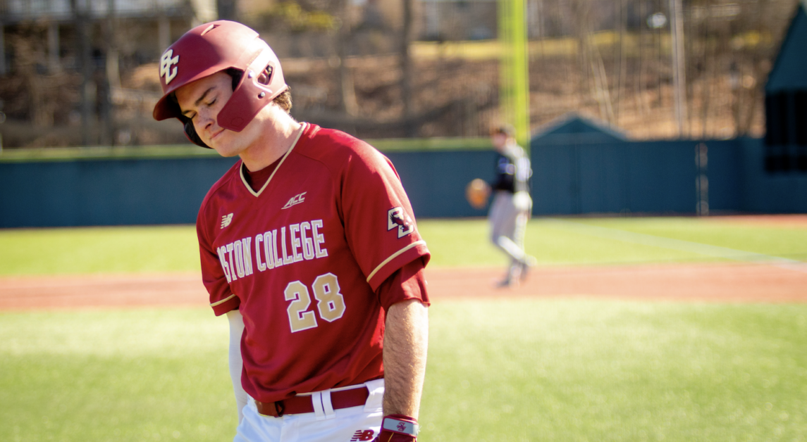 Northeastern's Max Gitlin held BC scoreless for seven innings. (Yamari Santillan / Heights Staff)