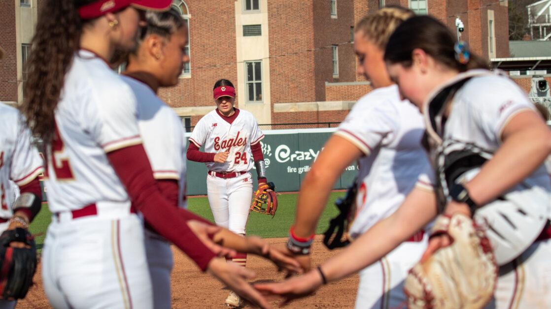 Kelly Colleran pitched five innings and let up zero runs in Friday's win. (Yamari Santillan / Heights Staff)